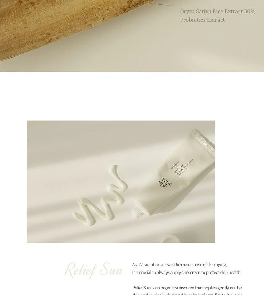 Beauty of Joseon Rice Probiotics Sunscreen, SPF 50+, Sunscreen with Rice Extracts,, Korean Skincare