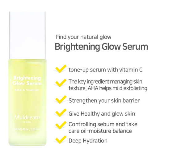 Muldrem Seoul Brightening Glow Special Kit AHA $ Vitamin C - Korean Skin Care