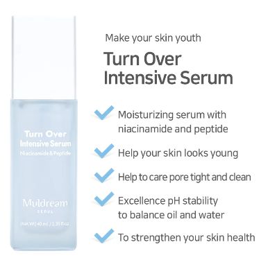 Muldream Seoul Turn Over Intensive Spatial KIT Niacinamide & Peptide - Korean Skin Care