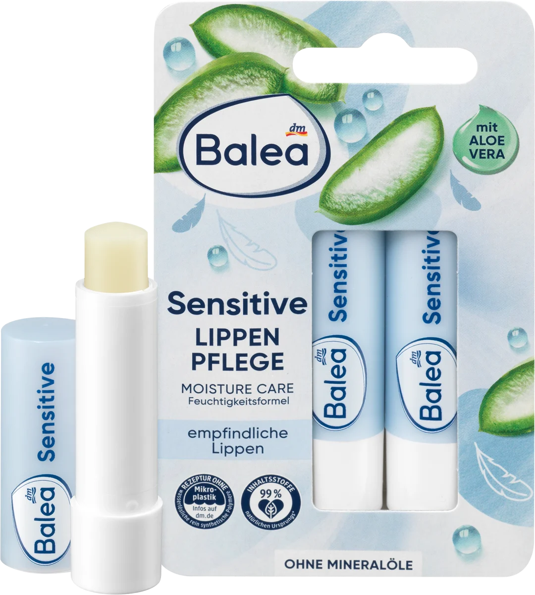 Balea, Lip Care Sensitive, 9.6 g