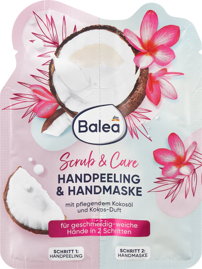 Balea Hand peeling & mask Scrub & Care, 20 ml