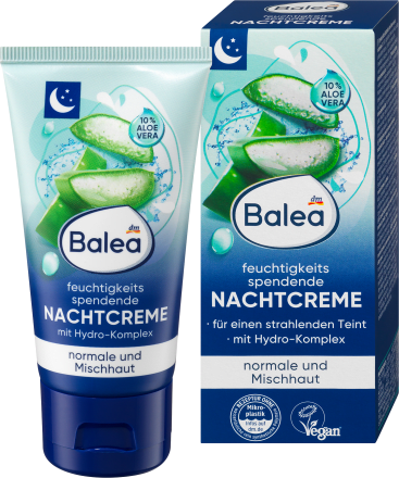 Balea, Aloe Vera, Moisturising night cream, 50 ml