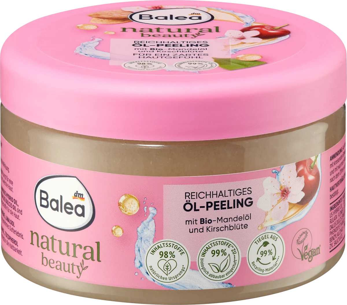 Balea Natural Beauty Peeling, 300 g