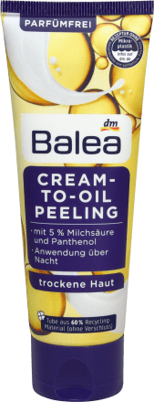 Balea, Peeling Cream-to-Oil Overnight, 75 ml