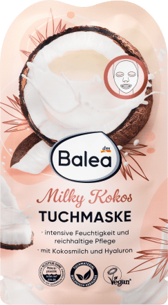 Balea, Milky Kokos, Milky Coconut Sheet Mask, 1 pc